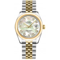 Rolex Datejust 31 Mother of Pearl Diamond Dial Watch 178243-MOPDJ