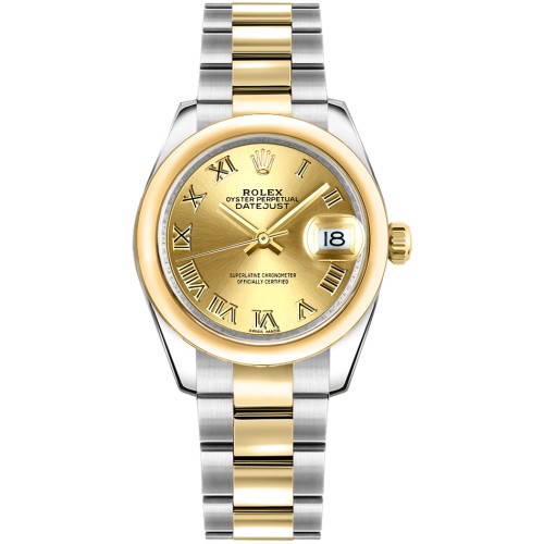 Rolex Datejust 31 Champagne Roman Numeral Dial Watch 178243-CHPRO