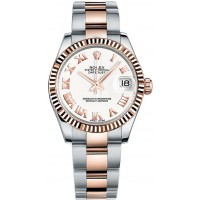 Rolex Datejust 31 White Dial Rose Gold & Steel Watch 178271-WHTRO