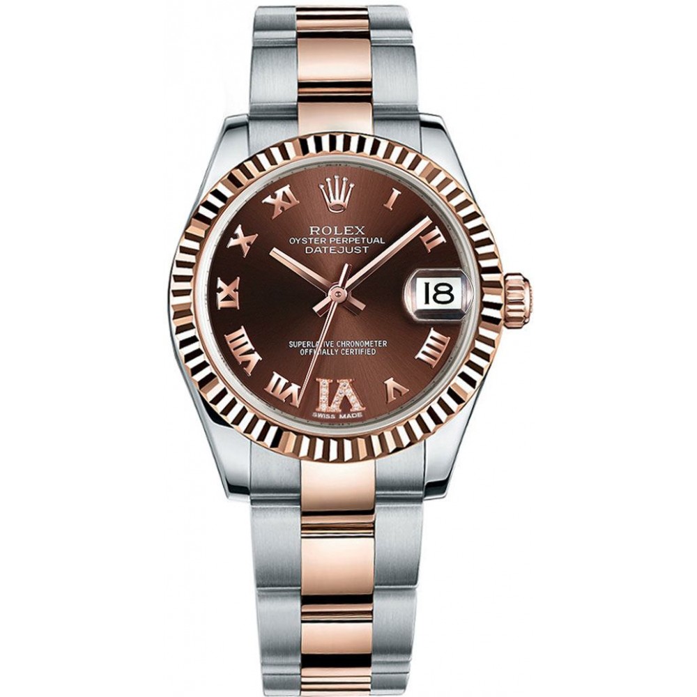 Rolex Datejust 31 Brown Chocolate Dial Watch 178271-CHORDRO