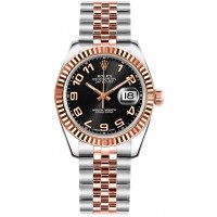 Rolex Datejust 31 Concentric Circle Black Dial Watch 178271-BLKCAJ