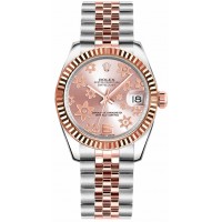 Rolex Datejust 31 Pink Floral Motif Dial Watch 178271-PNKFMJ