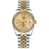 Rolex Datejust 31 Concentric Circle Champagne Dial Watch 178273-CHPCAJ