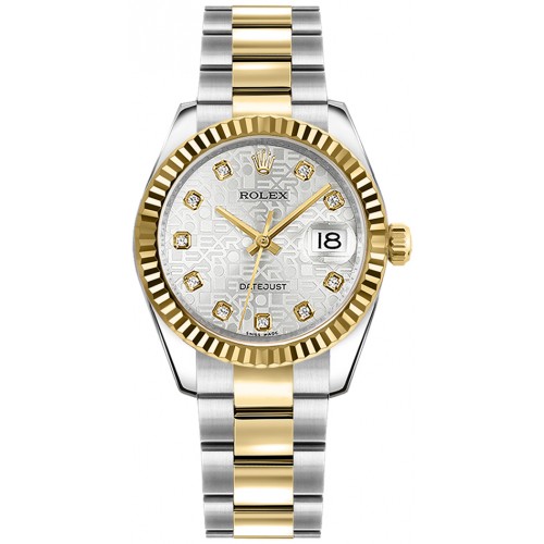 Rolex Datejust 31 Luxury Silver Jubilee Diamond Watch 178273-SLVJDO