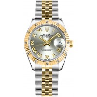Rolex Datejust 31 Silver Roman Numeral Jubilee Bracelet Watch 178313-STLRJ