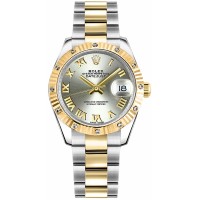 Rolex Datejust 31 Silver Roman Numeral Oyster Bracelet Watch 178313-SLVRO