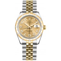 Rolex Datejust 31 Champagne Dial Diamond Watch 178343-CHPCAJ