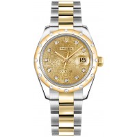 Rolex Datejust 31 Champagne Diamond Jubilee Watch 178343-CHPJDO