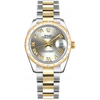 Rolex Datejust 31 Solid Gold & Steel Women's Watch 178343-GRYRO