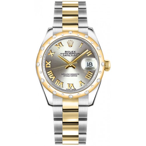 Rolex Datejust 31 Solid Gold & Steel Women's Watch 178343-GRYRO