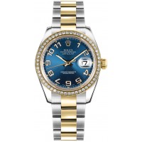Rolex Datejust 31 Blue Dial Diamond Bezel Watch 178383-BLUCAO