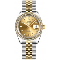 Rolex Datejust 31 Champagne Dial Gold & Steel Watch 178383-CHPSJ