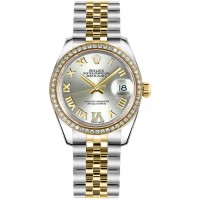Rolex Datejust 31 Silver Roman Numeral Diamond Watch 178383-SLVRDRJ