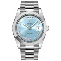 Rolex Day-Date 41 Diamond Men's Platinum Watch 