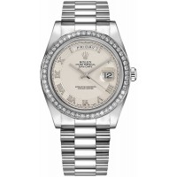 Rolex Day-Date 41 Ivory DIal White Gold Watch 