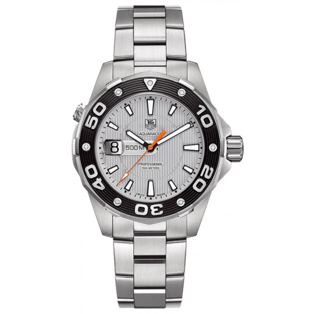 Tag Heuer Aquaracer Stainless Steel Silver Dial Men's Watch WAJ1111-BA0870