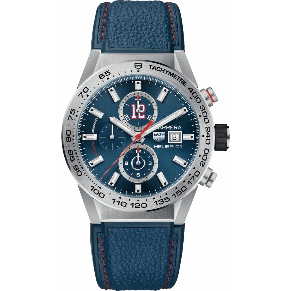 Tag Heuer Carrera Tom Brady Limited Edition Men's Sport Watch CAR201R.FT6120 - CAR201R-FT6120