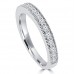 0.65 ct Ladies Round Cut Diamond Wedding Band Ring With Millgrain Edge 