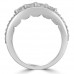 0.85 Ct Round Cut Diamond Wedding Band Ring In Prong Setting