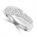 1.15 ct Round Cut Diamond Wedding Band Ring in Prong Setting