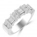 1.50 ct Baguette and Round Cut Diamond Wedding Band Ring