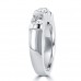 1.15 ct Round Cut Diamond Wedding Band Ring in 14 kt White Gold
