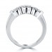 1.15 ct Round Cut Diamond Wedding Band Ring in 14 kt White Gold
