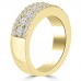 1.60 ct Ladies Round Cut Diamond Anniversary Ring in 14 kt Yellow Gold