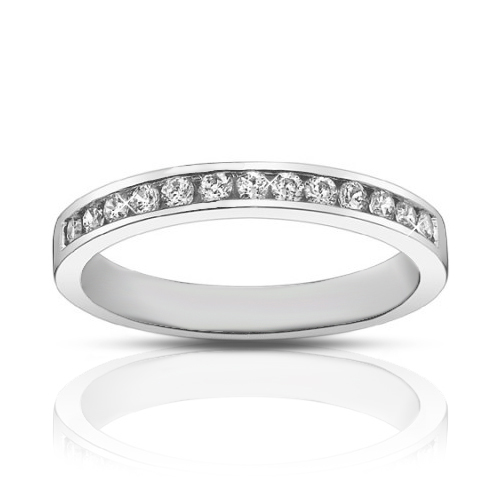 0.75 ct Ladies Round Cut Diamond Wedding Band Ring In Gold