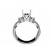 1.00 ct Round Cut Diamond Semi Mount Engagement Ring