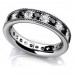 1.00 ct Millgrain Edge Diamond Eternity Wedding Band Ring