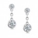 0.60 ct Ladies Round Cut Diamond Drop Earrings