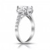 2.10 ct Ladies Emerald Cut Diamond Engagement Ring 