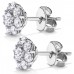 2.00 Ct Ladies Round Cut Diamond Stud Earring In 14 kt White Gold