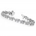 3.50 ct Ladies Round Cut Diamond Tennis Bracelet In Bezel Setting In 14 kt White Gold 3.50 ct Ladies Round Cut Diamond Tennis Bracelet In Bezel Setting In 14 kt White Gold