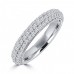 2.50 ct Ladies Round Cut Diamond Semi Mounting Set Engagement Ring in 14 kt White Gold