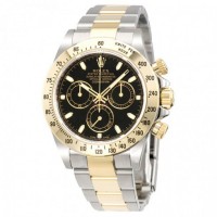 Cosmograph Daytona Black Dial Stainless steel and 18K Yellow Gold Oyster Bracelet Automatic Men's Watch