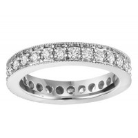 1.15 ct Ladies Round Cut Diamond Eternity Wedding Band Ring